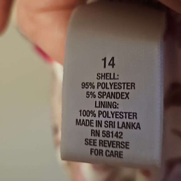 Dressbarn Floral Dress size 14 and Coordinating Scarf - Picture 6 of 13